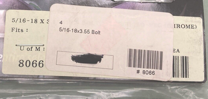NEW GENUINE KURYAKYN 8066 CHROME BOLT FOOTPEG 5/16-18 X 3.55"