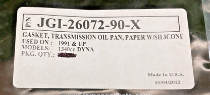 NEW GENUINE JAMES GASKETS JGI-26072-90-X GASKET, TRANSMISSION OIL PAN