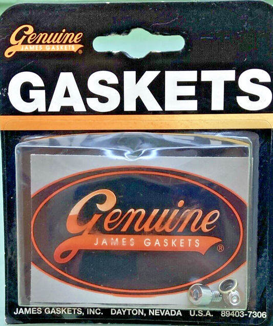 NEW GENUINE JAMES GASKETS JGI-45790-80-CS CHROME FORK DRAIN SCREW KIT