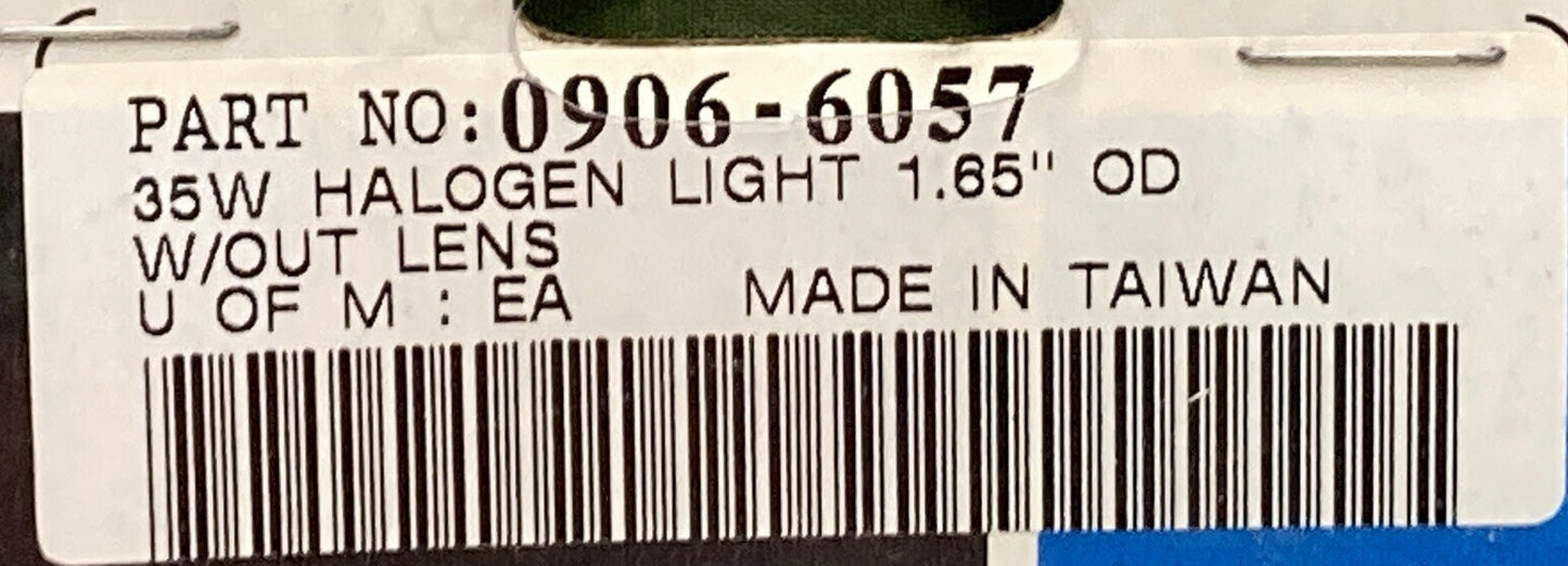 QTY2 NEW GENUINE DRAG SPECIALTIES 0906-6057 35W HALOGEN LIGHT 1.65'' OD W/OUT