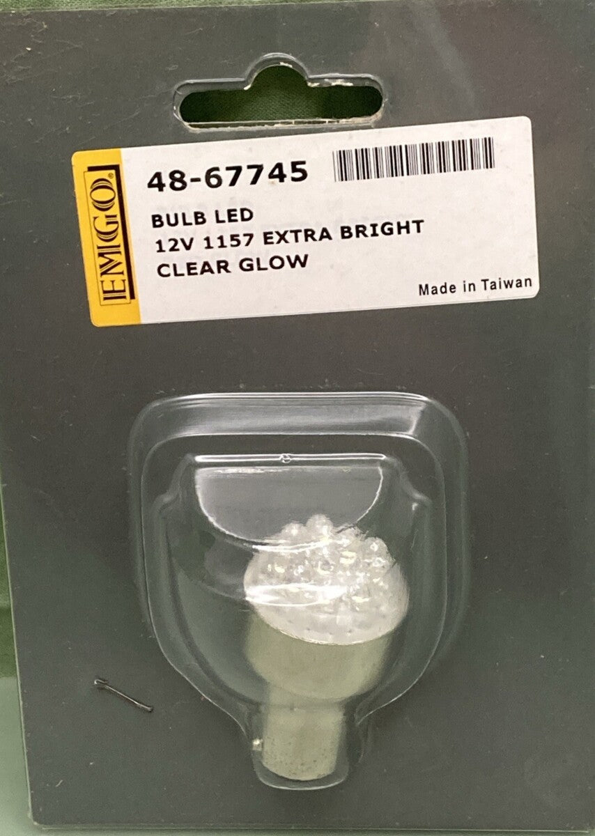 NEW GENUINE EMGO 48-67745 LED BULB 12V 1157 EXTRA BRIGHT CLEAR GLOW