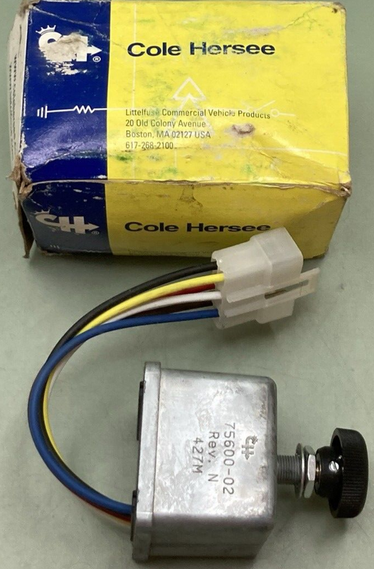 NEW GENUINE Cole Hersee 75600-02-BX SWITCH ELECTRIC WINDSHIELD WIPER