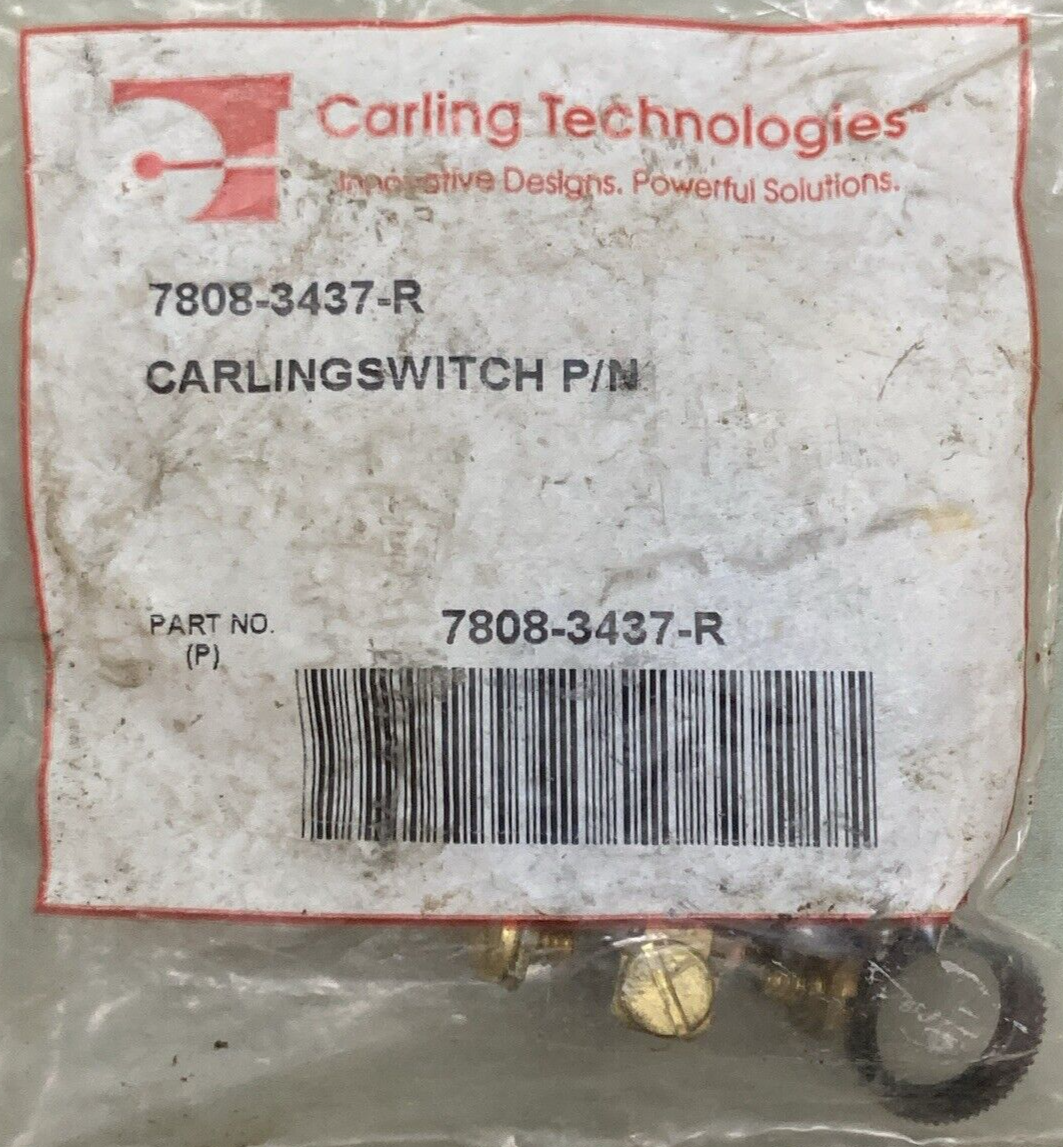 NEW CARLING TECHNOLOGIES 7808-3437-R TOGGLE SWITCH LIGHTED
