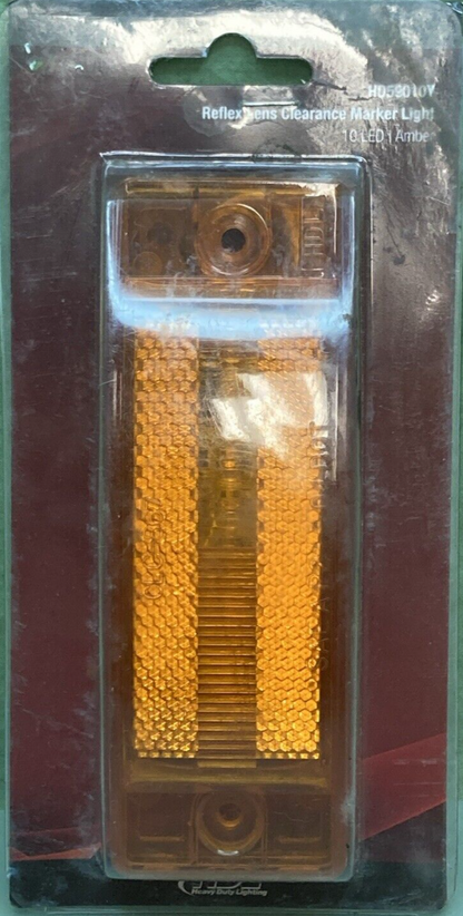 NEW GENUINE HDL HD59010Y Reflex Auxiliary Turn Clearance Marker AMBER W/ WIRING