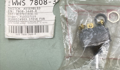 NEW CARLING TECHNOLOGIES 7808-3448-R TOGGLE SWITCH LIGHTED GREEN/AMBER 18V