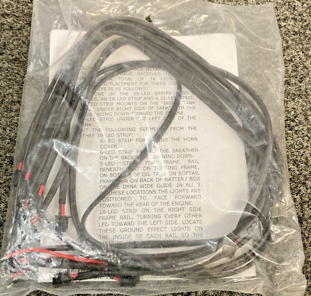 NEW GENUINE BOOGEY LIGHTS ZCNC KIT CUT N' CLICK TRIKE BASIC WIRING KIT