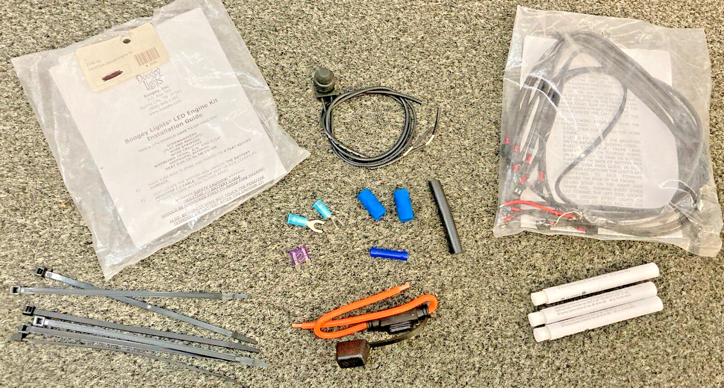 NEW GENUINE BOOGEY LIGHTS ZCNC KIT CUT N' CLICK TRIKE BASIC WIRING KIT
