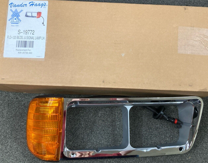 NEW VANDER HAAG'S S-19772 HEADLIGHT SIGNAL LAMP BEZEL LEFT FRONT AMBER