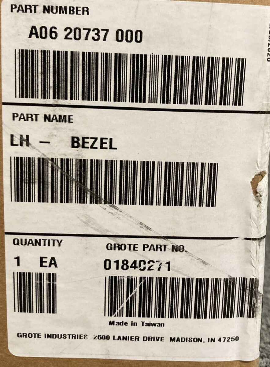 NEW GENUINE GROTE A06-20737-000 LH BEZEL,LENS FOR FREIGHTLINER