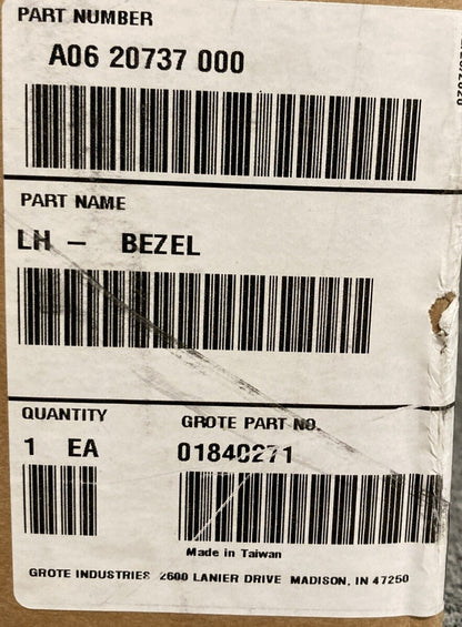 NEW GENUINE GROTE A06-20737-000 LH BEZEL,LENS FOR FREIGHTLINER