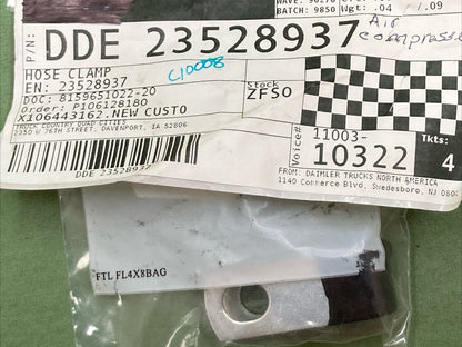 QTY 2 NEW GENUINE DETROIT DIESEL 23528937 HOSE CLAMP