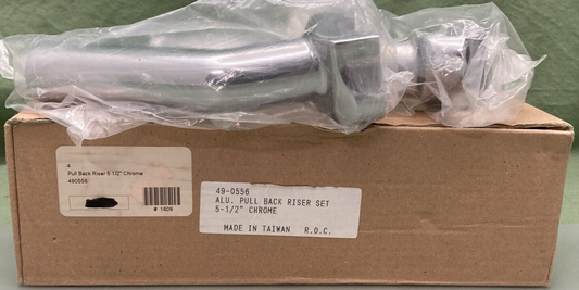 NEW REPLACES HARLEY DAVIDSON 49-0556 ALUMINIUM PULL BACK RISER SET 5-1/2"