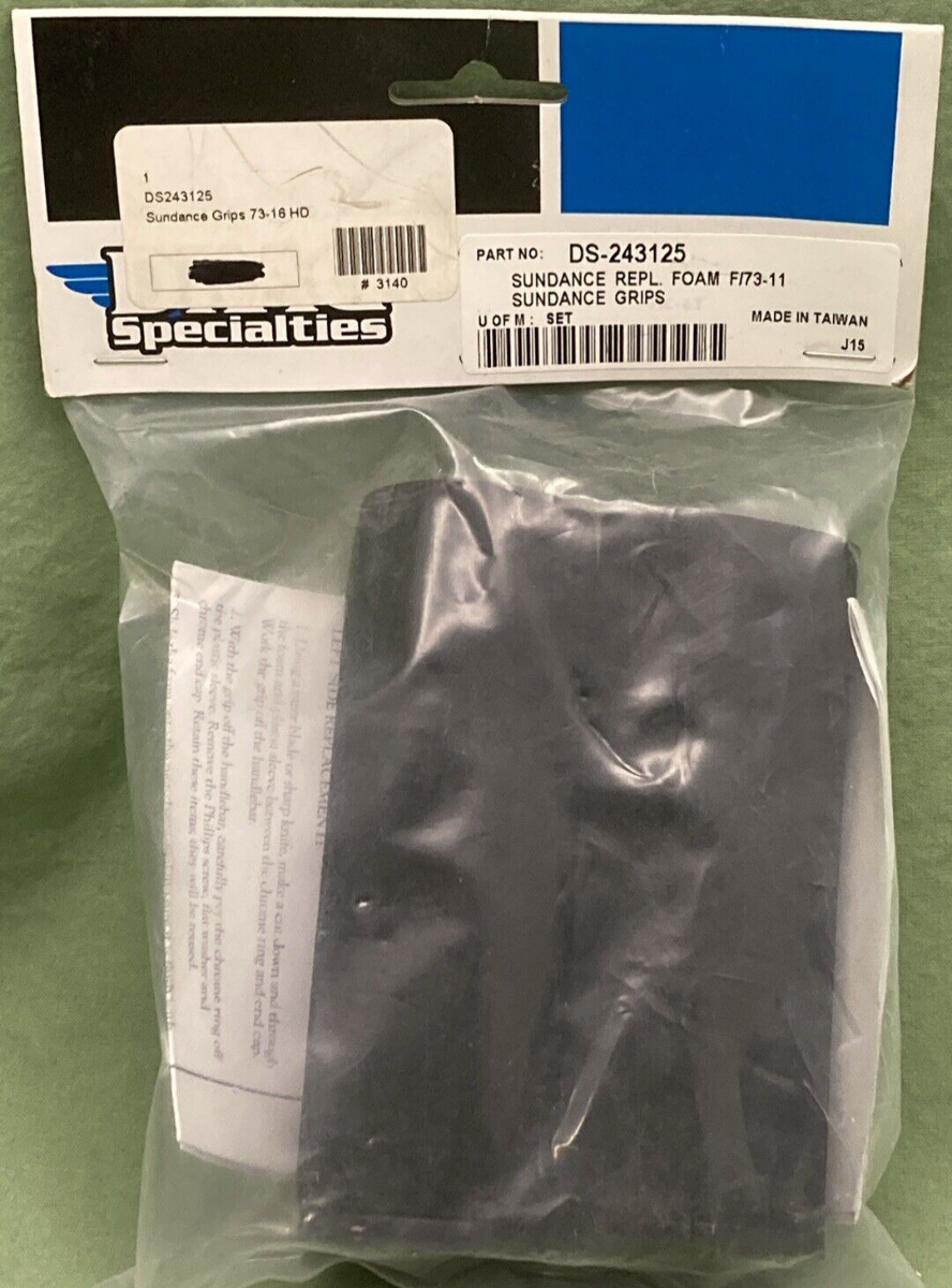 NEW GENUINE DRAG SPECIALTIES DS-243125 SUNDANCE REPLACEMENT FOAM F/73-11 GRIPS