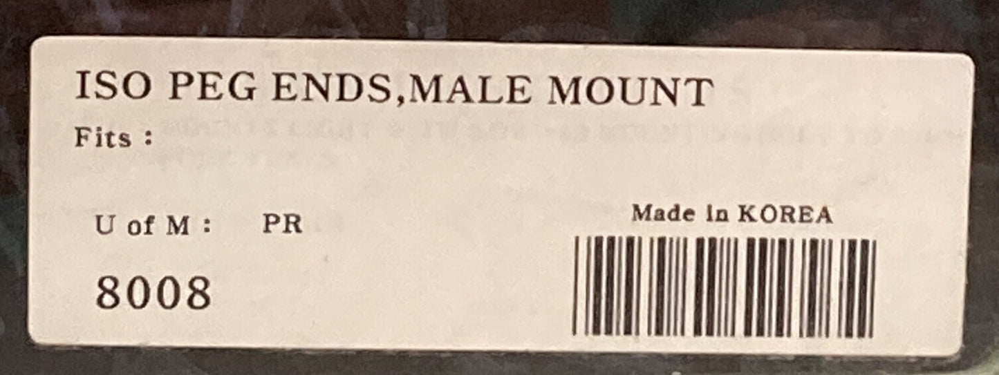NEW GENUINE KURYAKYN 8008 ISO PEG ENDS MALE MOUNT