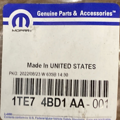 NEW GENUINE MOPAR 1TE74BD1AA Passenger Side Pillar Panel Handle