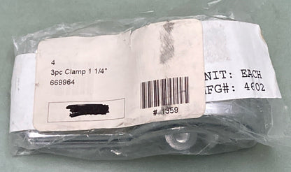 NEW REPLACES BIKER'S CHOICE 669964 THREE PIECE CLAMP SET 1  1/4"