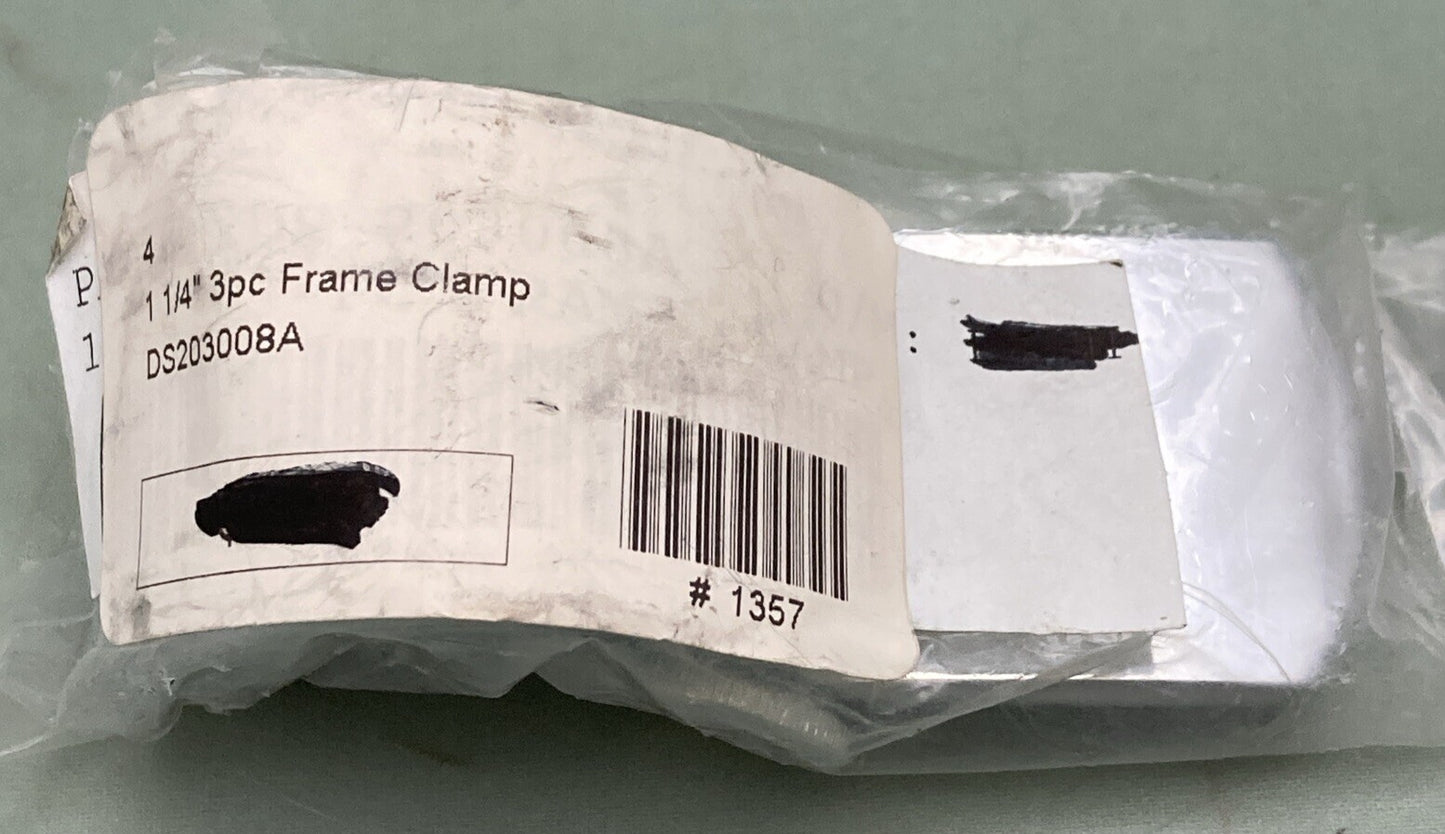 NEW REPLACES DRAG SPECIALTIES DS203008A THREE PIECE FRAME CLAMP SET 1 1/4"