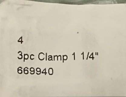 NEW REPLACES BIKER'S CHOICE 669940 THREE PIECE CLAMP SET 1 1/4"