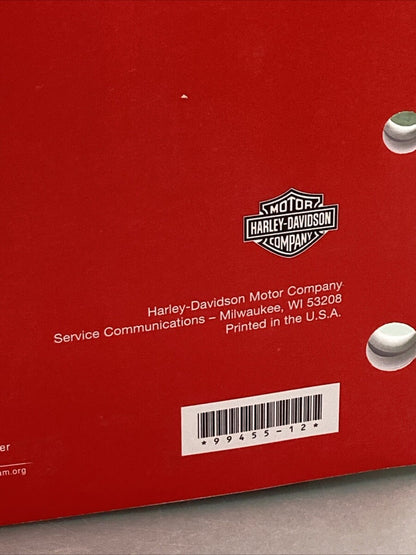 HARLEY DAVIDSON 99455-12 SOFTAIL MODELS 2012 PARTS CATALOG