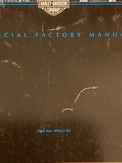 HARLEY DAVIDSON 99451-01 XLH MODELS 2001 OFFICAL FACTORY PARTS CATALOG