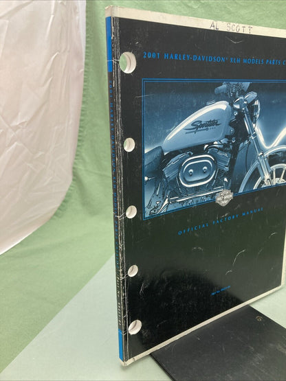 HARLEY DAVIDSON 99451-01 XLH MODELS 2001 OFFICAL FACTORY PARTS CATALOG