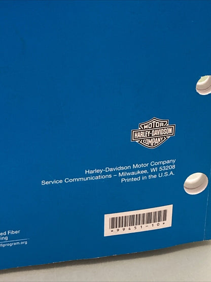 HARLEY DAVIDSON 99451-10 SPORTSTER MODELS 2010 PARTS CATALOG