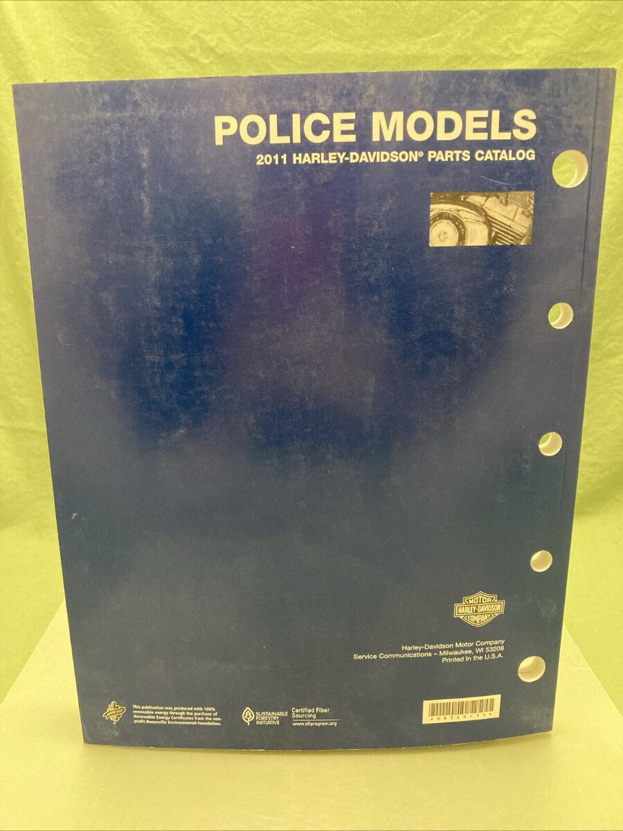 HARLEY DAVIDSON 99545-11 POLICE MODELS 2011 PARTS CATALOG