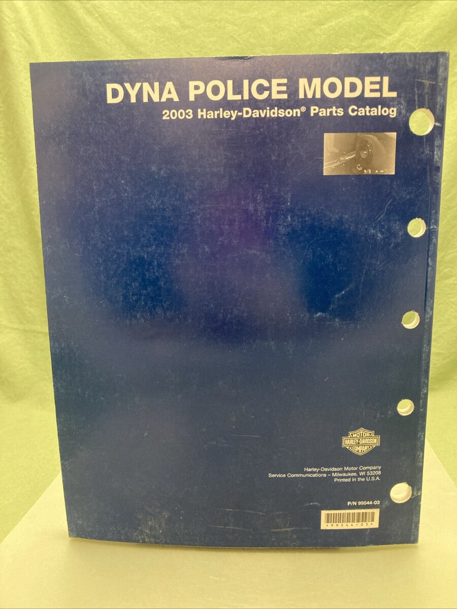 HARLEY DAVIDSON 99544-03 DYNA POLICE MODEL 2003 PARTS CATALOG