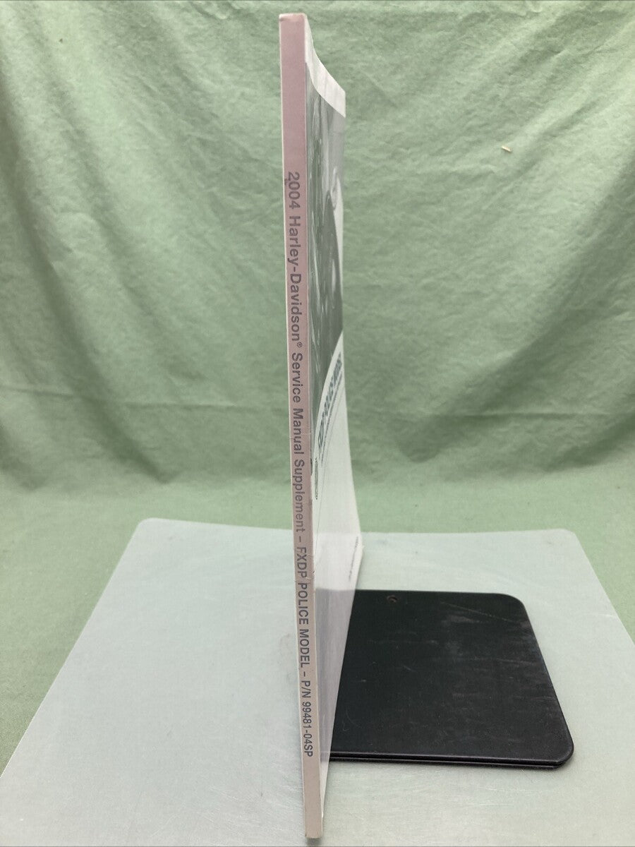 HARLEY DAVIDSON 99481-04SP FXDP POLICE MODEL 2004 SERVICE SUPPLEMENT MANUAL