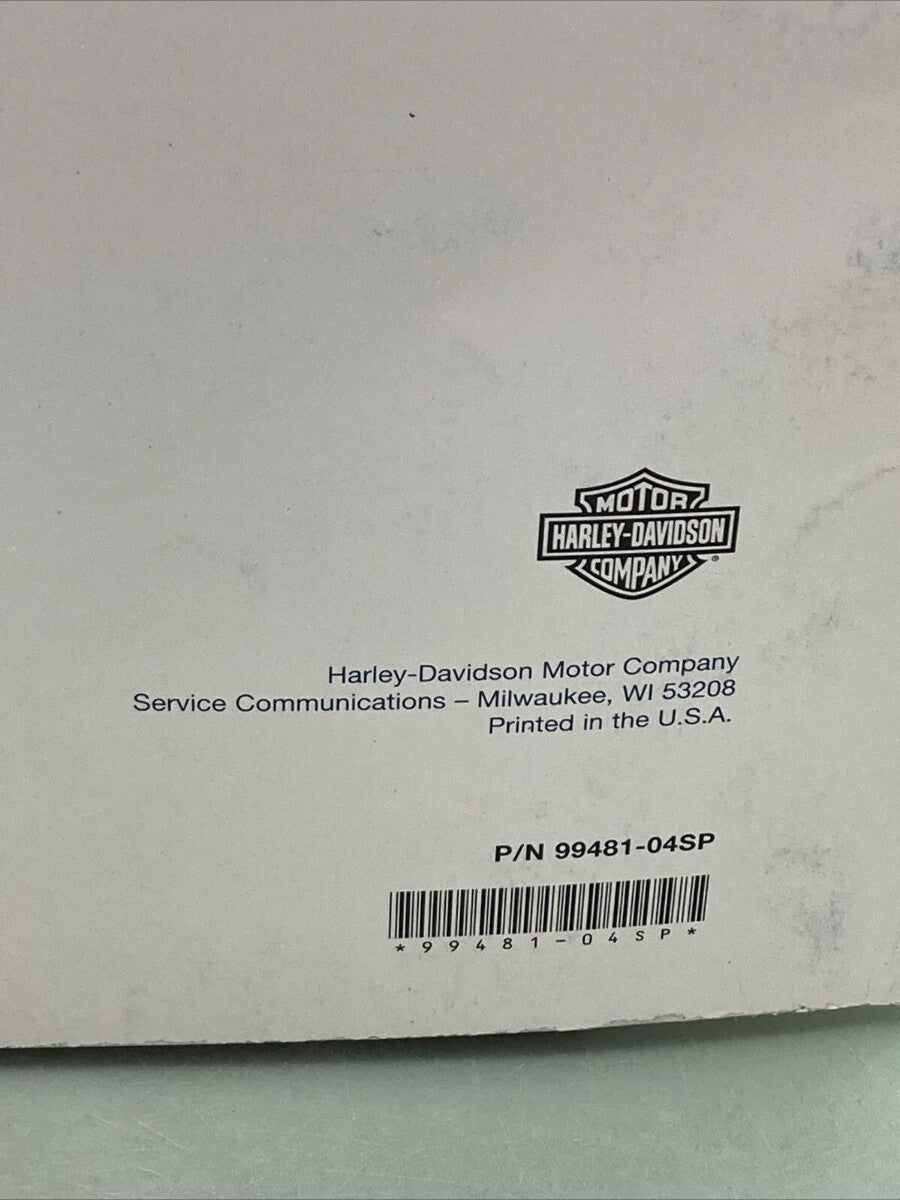 HARLEY DAVIDSON 99481-04SP FXDP POLICE MODEL 2004 SERVICE SUPPLEMENT MANUAL