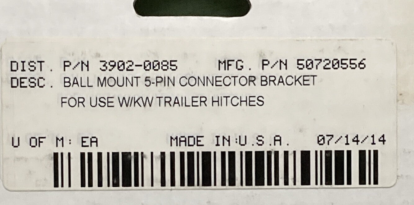 NEW GENUINE KHROME WERKS 3902-0085 BRACKET BALL MNT 5 PIN 50720556