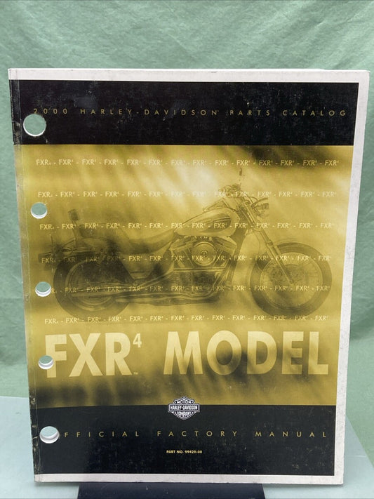 HARLEY DAVIDSON 99429-00 FXR 4 MODEL 2000 PARTS CATALOG