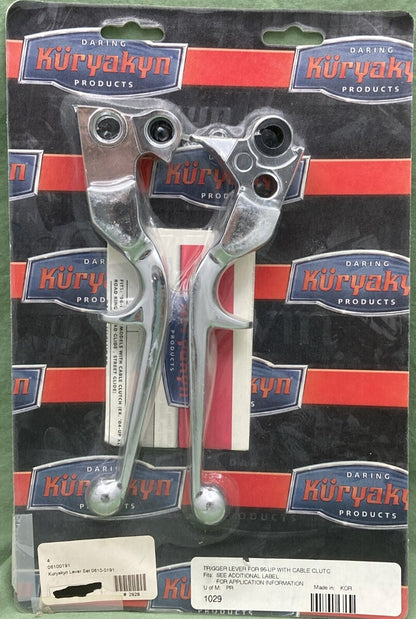 NEW GENUINE KURYAKYN 1029 Trigger Levers 96-UP WITH CABLE CLUTCH