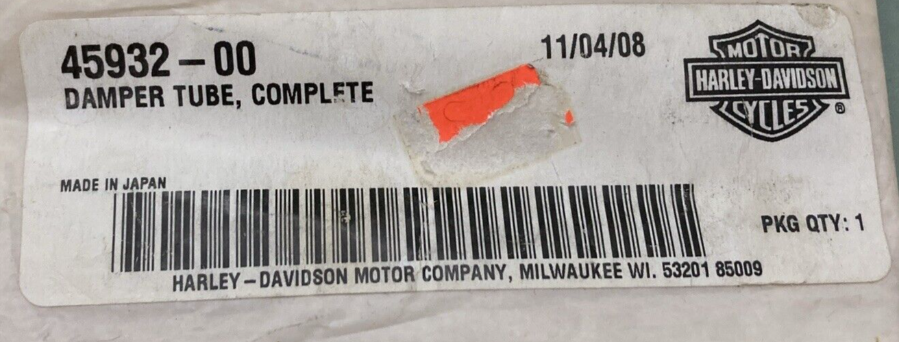 NEW GENUINE HARLEY-DAVIDSON 45932-00 DAMPER TUBE COMPLETE
