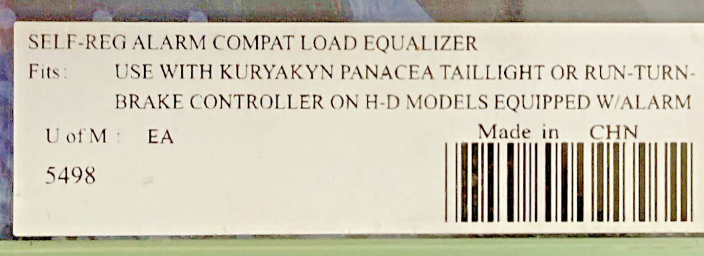 NEW GENUINE KURYAKYN 5498 Self-Regulating Alarm Capable Load Equalizer