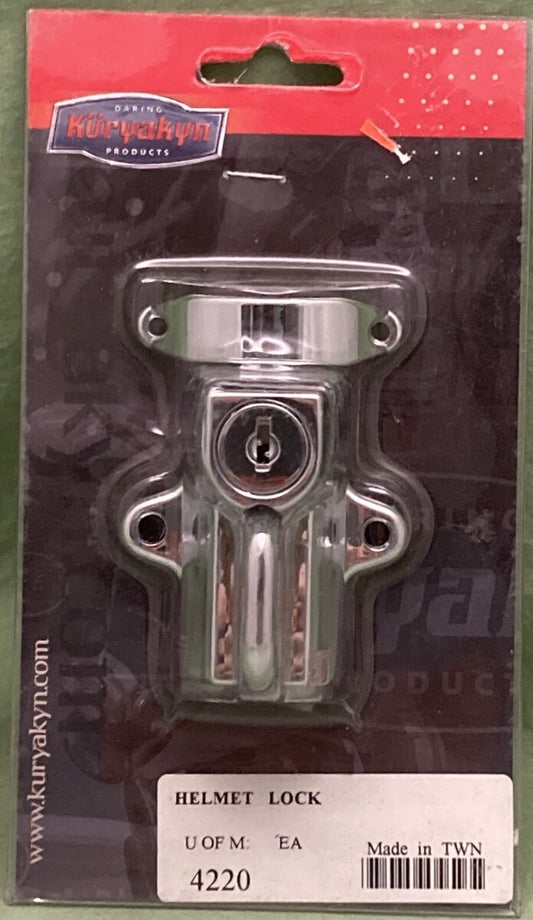 NEW GENUINE KURYAKYN 4220 Chrome Universal Helmet Lock