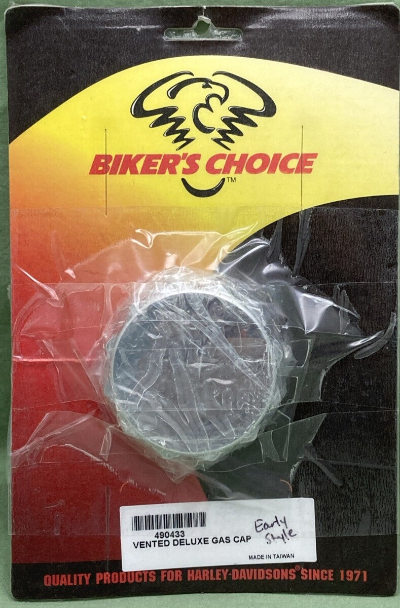 NEW GENUINE BIKER'S CHOICE 490433 Vented Deluxe Gas Cap