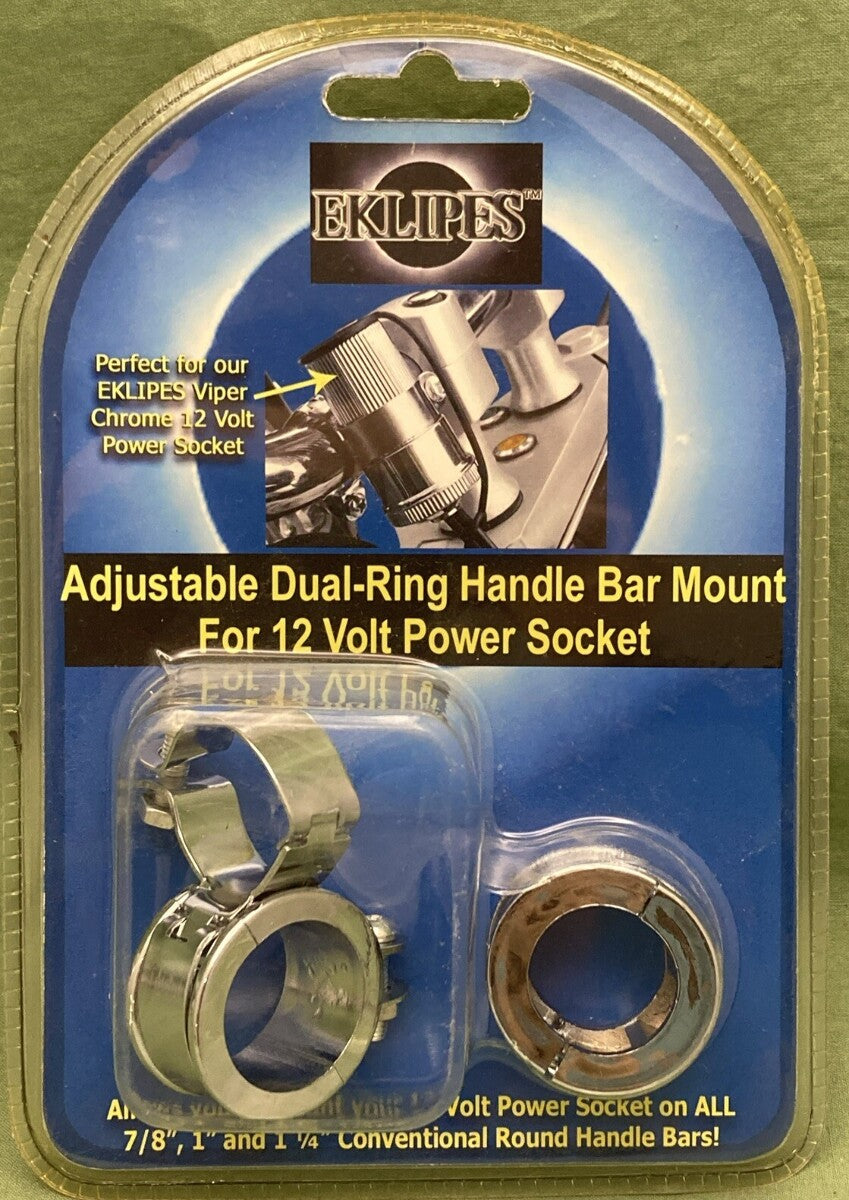 NEW EKLIPES EK1-161 DUAL RING MOUNT 12 VOLT POWER SOCKET
