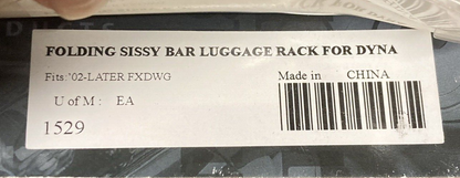 NEW GENUINE KURYAKYN 1529 Upright Sissy Bar Luggage Rack