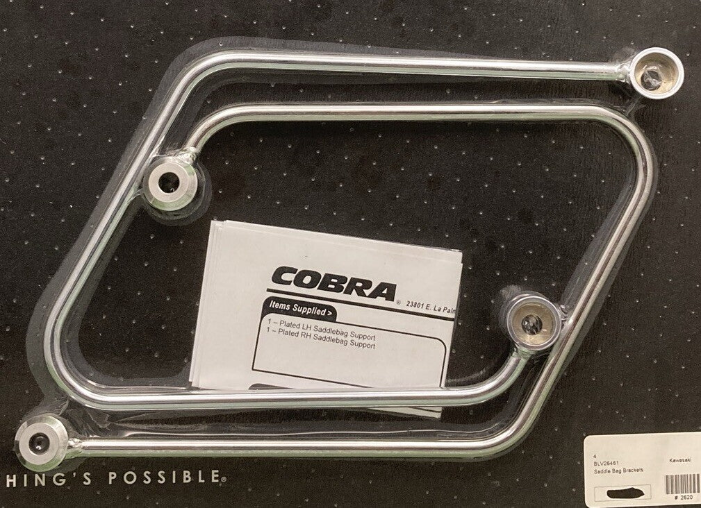 NEW GENUINE COBRA 02-6461 Saddlebag Support Brackets