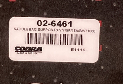 NEW GENUINE COBRA 02-6461 Saddlebag Support Brackets