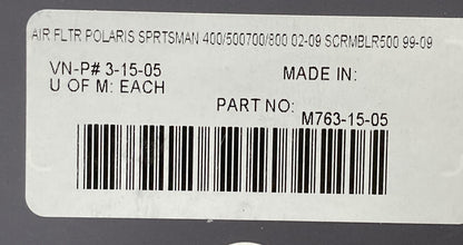 NEW GENUINE MOOSE RACING 3-15-05 ATV Air Filter