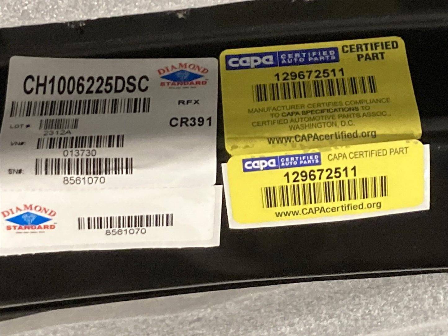 NEW REPLACES GM CH1006225DSC BUMPER REINFORCEMENT IMPACT ABSORBER FRONT