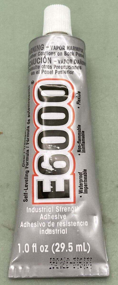NEW E6000 INDUSTRIAL STRENGTH CLEAR 1.0 FL.0Z. 29.5mL