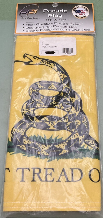NEW PRO PAD 0521-1019 DON'T TREAD ON ME PARADE FLAG 10"X15"