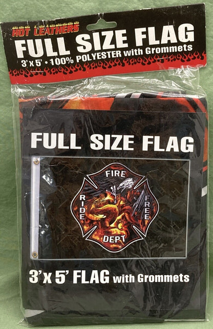 NEW HOT LEATHERS FGA1048 FIRE FIGHTING EAGLE FULL SIZE FLAG W GROMMETS 3"X5"