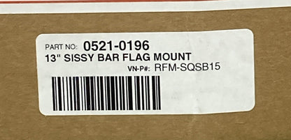 NEW PRO PAD 0521-0196 13" Square Sissy Bar Flag Mount With Flag