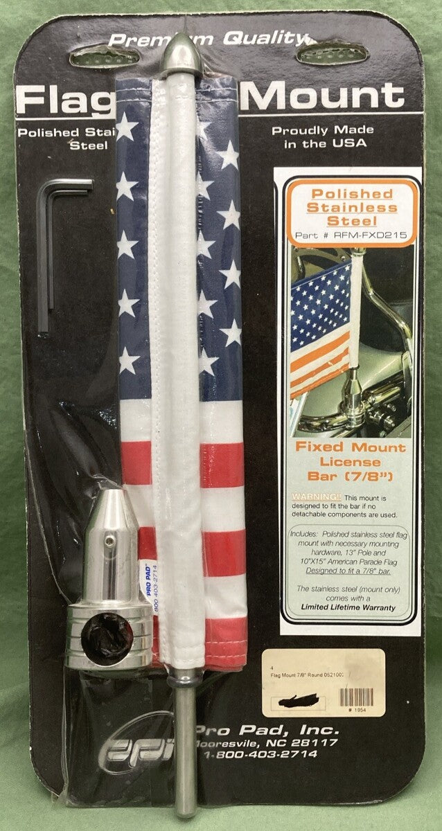 NEW PRO PAD 0521-0025 13" Rear Fixed Flag Mount 7/8" Bar