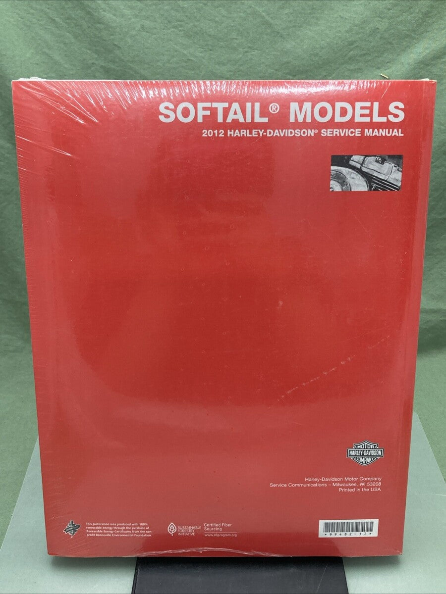 NEW HARLEY DAVIDSON 99482-12 SOFTAIL MODELS 2012 SERVICE MANUAL