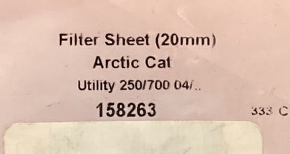 NEW TWIN AIR 158263 AIR FILTER ATV ARTIC CAT